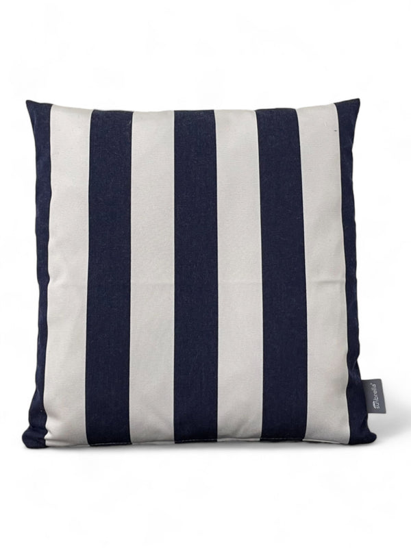 Sunbrella sierkussen 45x45 Solids yacht stripe navy blue