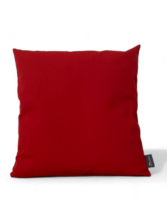 Sunbrella sierkussen 45x45 Solids Logo Red