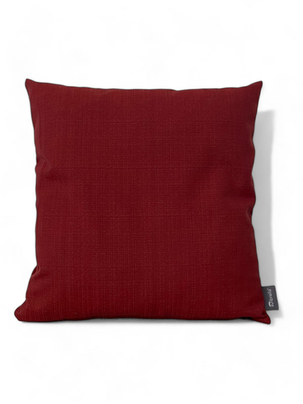 Sunbrella Zierkissen 45x45 Linen Crimson Red