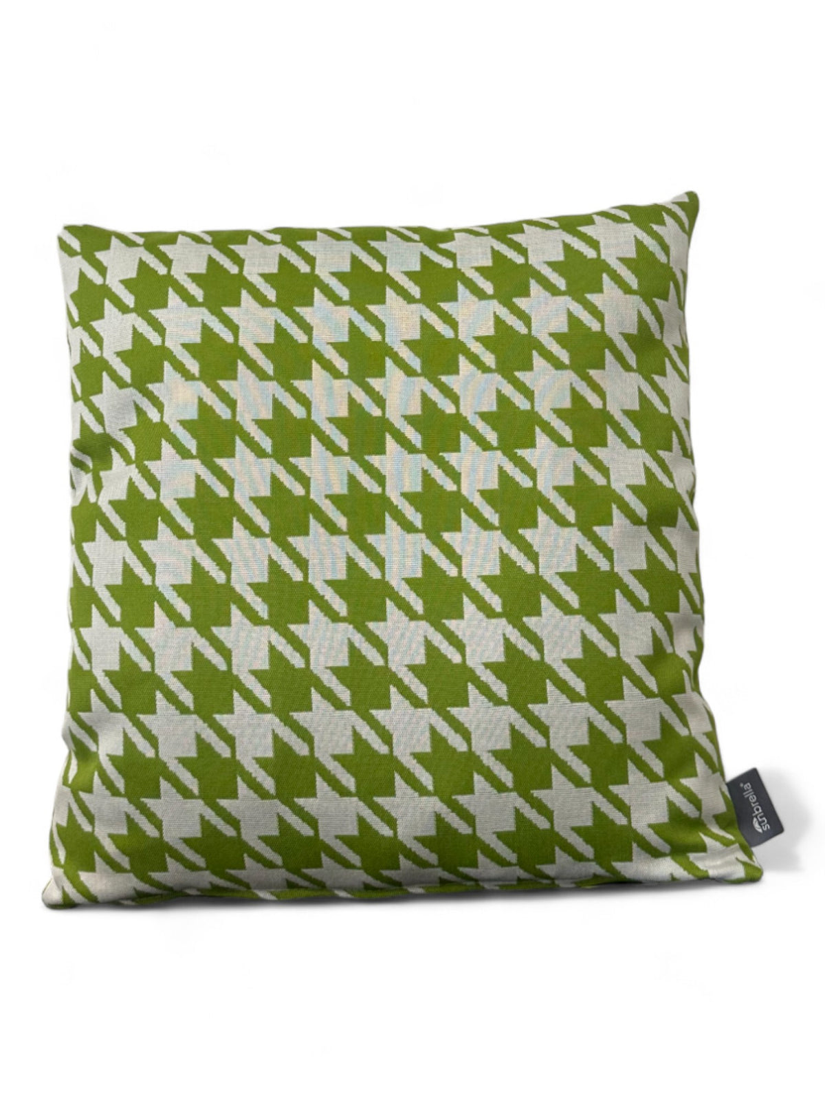Sunbrella outdoor cushion 45x45 Jacquard pied de poule amande