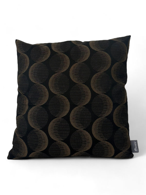 Coussin décoratif Sunbrella 45x45 Jacquard circle walnut